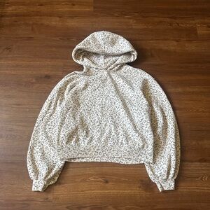 Leopard Print Cream Hoodie